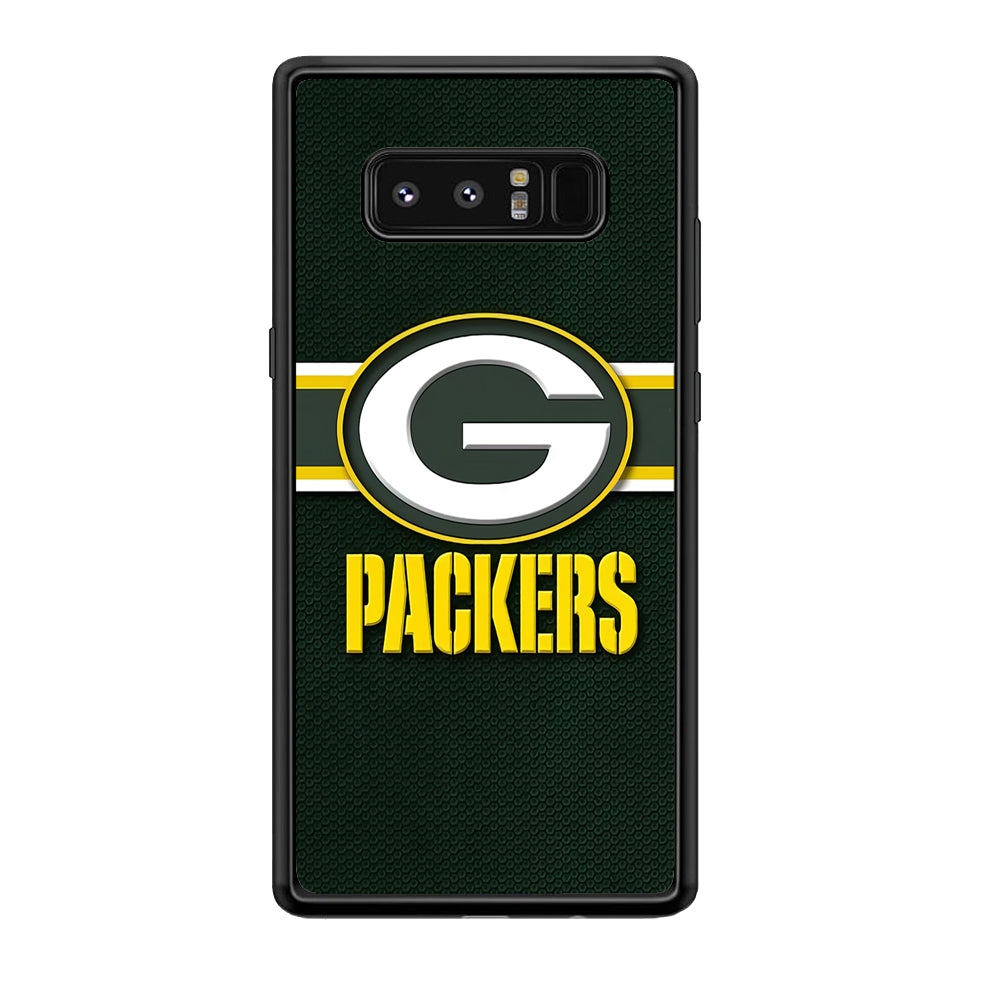 NFL Green Bay Packers 001 Samsung Galaxy Note 8 Case-Phone Case-Rubber Black (2D Case)-Altracase