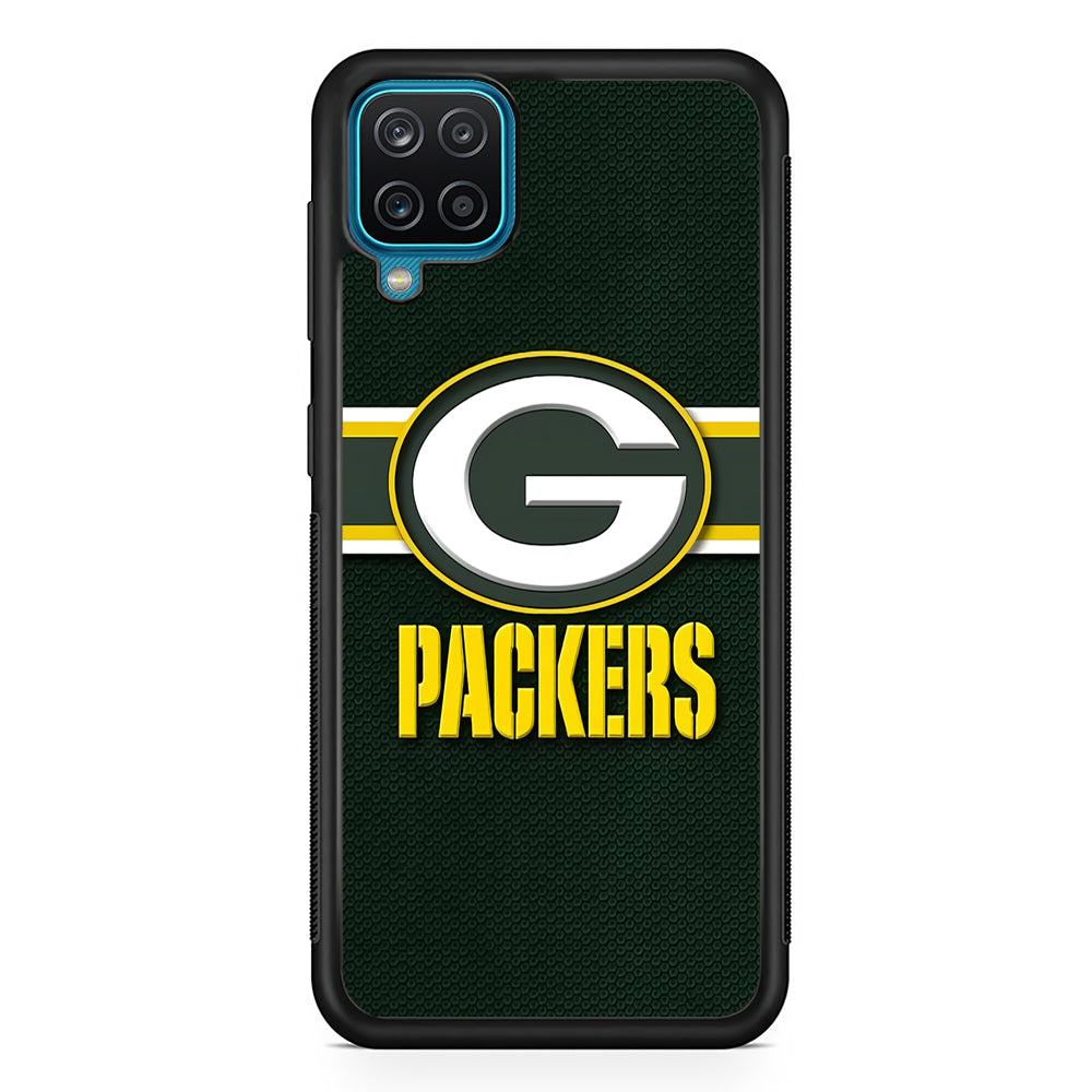 NFL Green Bay Packers 001 Samsung Galaxy A12 Case-Phone Case-Rubber Black (2D Case)-Altracase