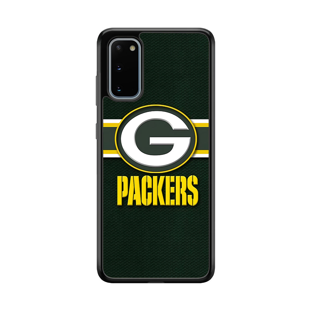 NFL Green Bay Packers 001 Samsung Galaxy S20 Case-Phone Case-Rubber Black (2D Case)-Altracase