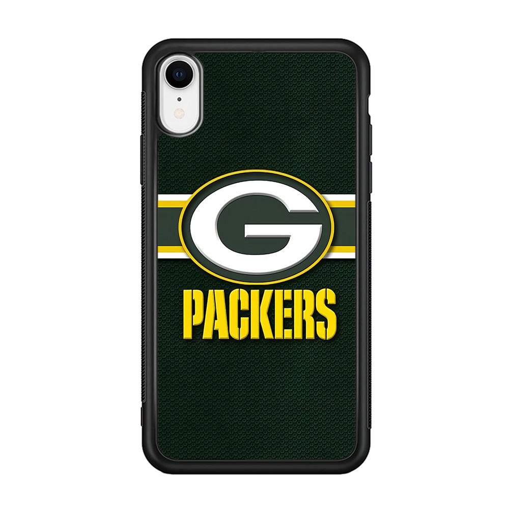 NFL Green Bay Packers 001 iPhone XR Case-Phone Case-Rubber Black (2D Case)-Altracase