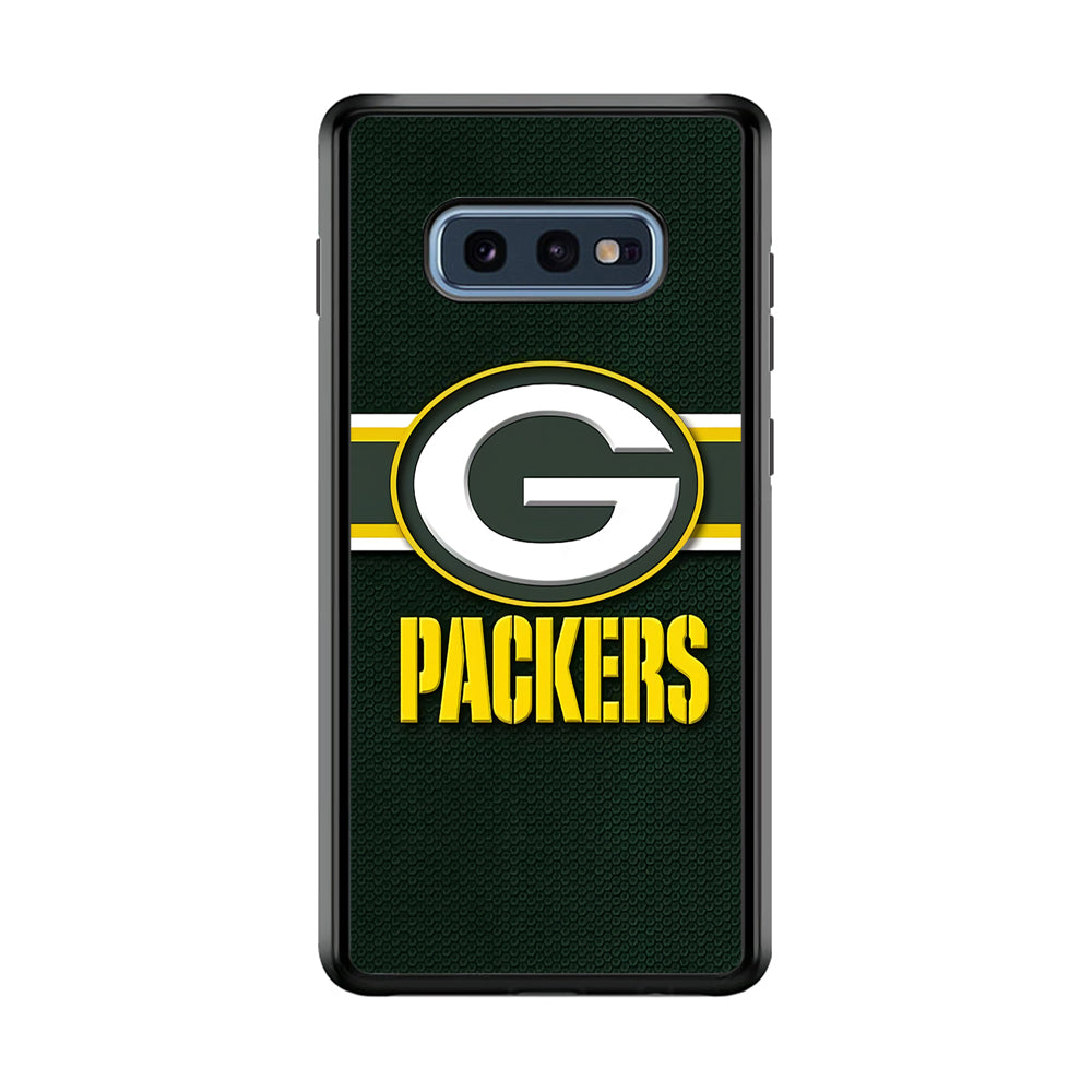 NFL Green Bay Packers 001 Samsung Galaxy S10E Case-Phone Case-Rubber Black (2D Case)-Altracase