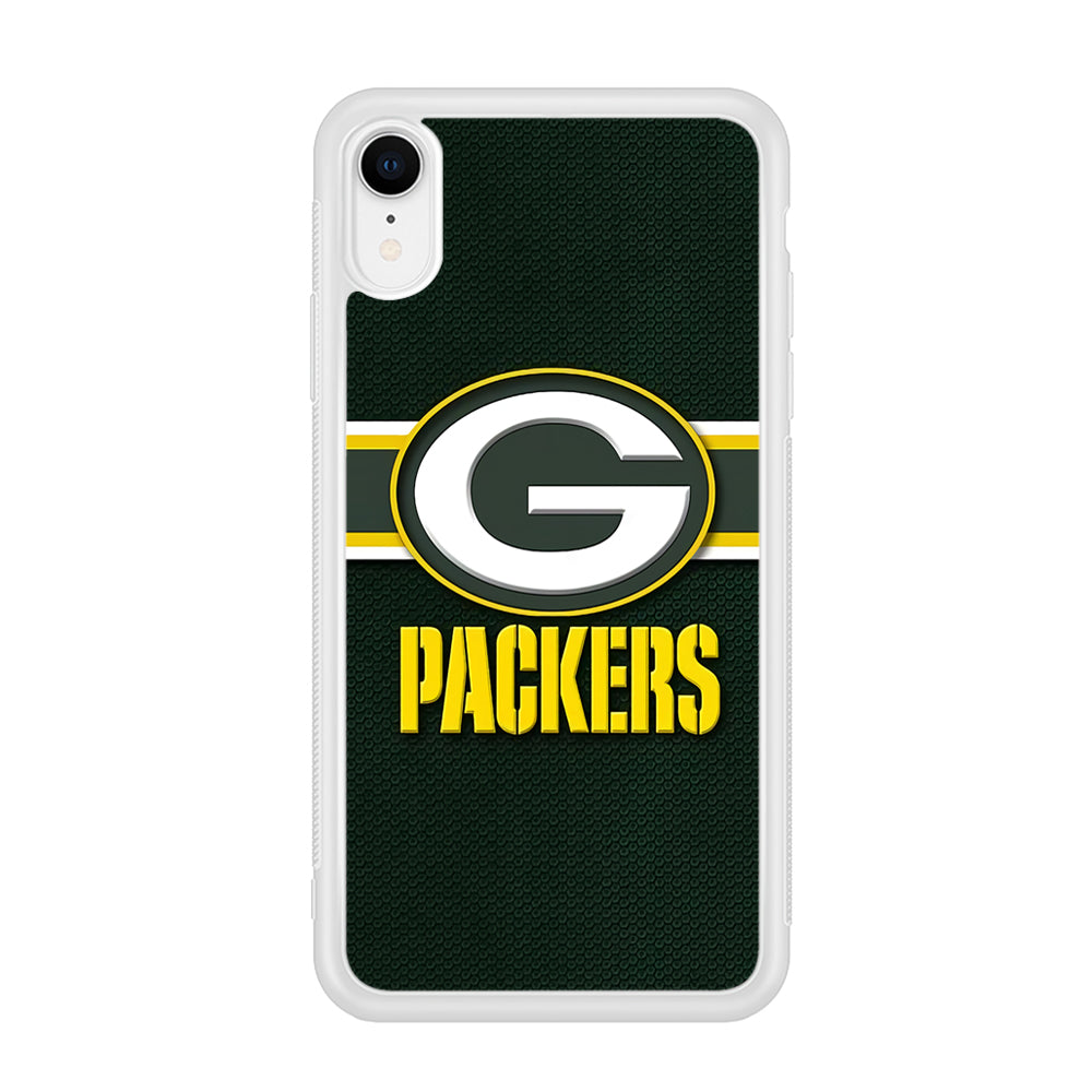 NFL Green Bay Packers 001 iPhone XR Case-Phone Case-Rubber White (2D Case)-Altracase