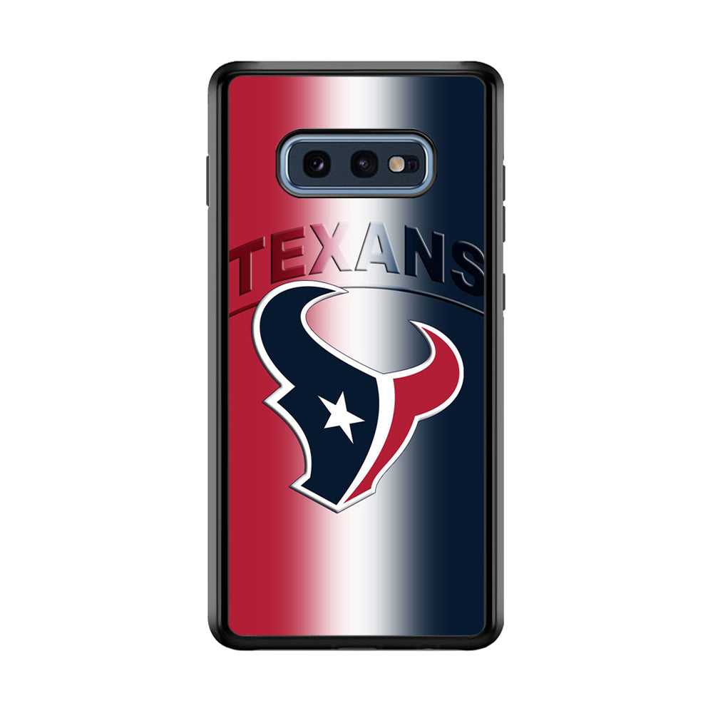 NFL Houston Texans 001 Samsung Galaxy S10E Case-Phone Case-Rubber Black (2D Case)-Altracase