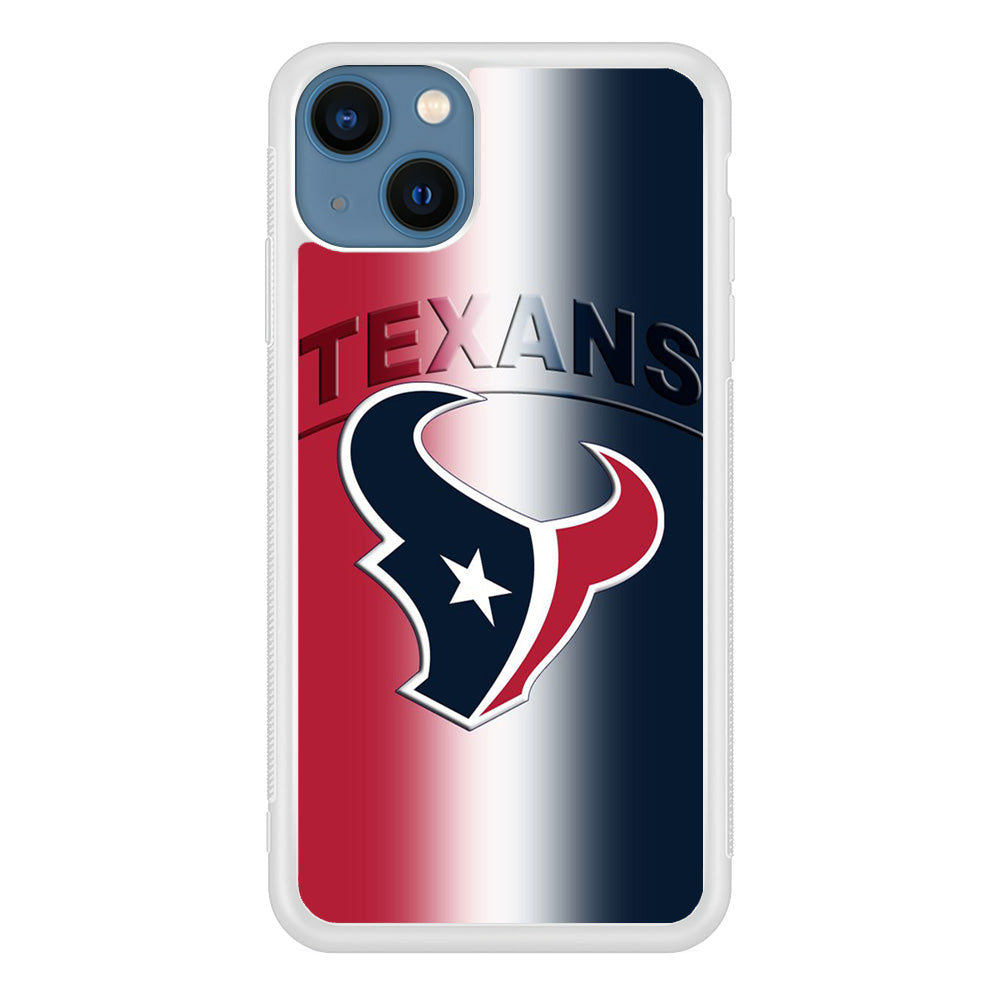 NFL Houston Texans 001 iPhone 15 Plus Case-Phone Case-Rubber White (2D Case)-Altracase