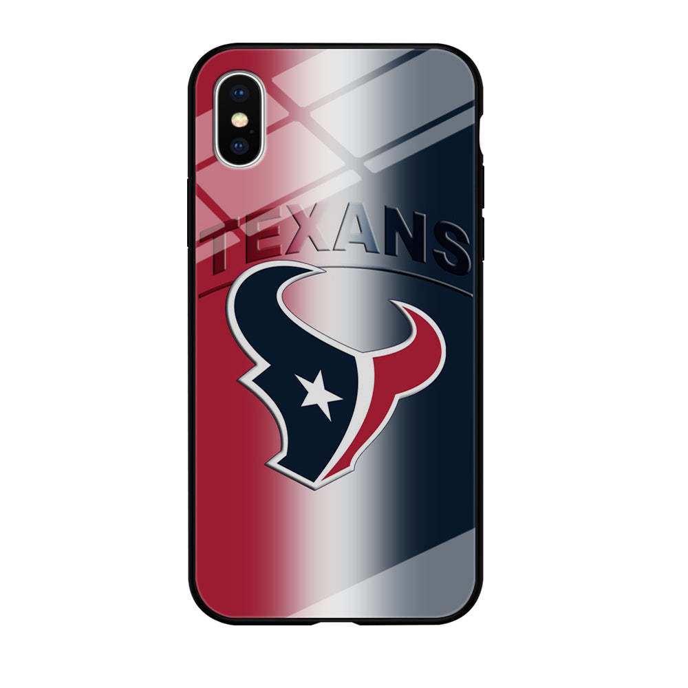 NFL Houston Texans 001 iPhone Xs Case-Phone Case-Tempered Glass Case-Altracase