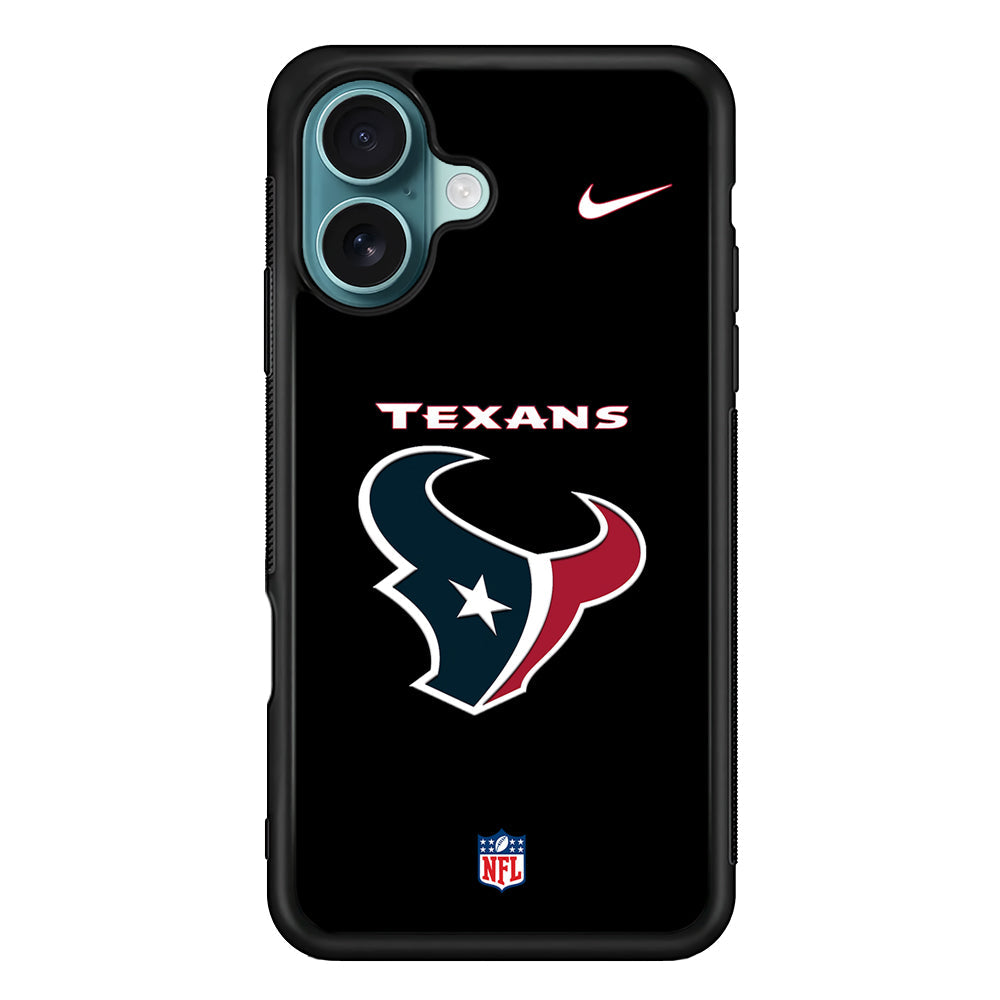 NFL Houston Texans Black Nike iPhone 16 Plus Case - Altracase