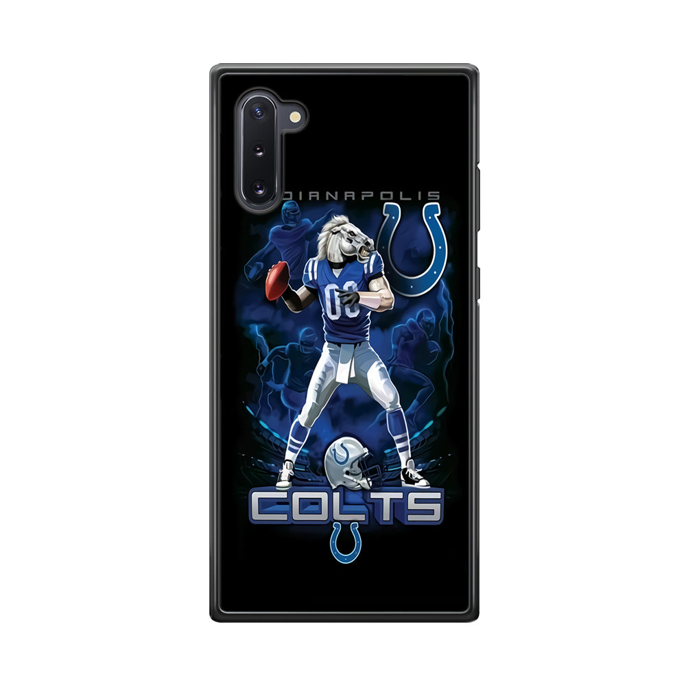 NFL Indianapolis Colts 001 Samsung Galaxy Note 10 Case-Phone Case-Rubber Black (2D Case)-Altracase