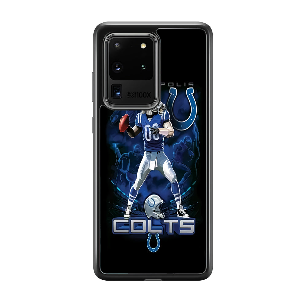NFL Indianapolis Colts 001 Samsung Galaxy S20 Ultra Case-Phone Case-Tempered Glass Case-Altracase