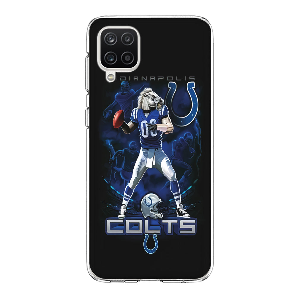 NFL Indianapolis Colts 001 Samsung Galaxy A12 Case-Phone Case-Clear Soft Case-Altracase
