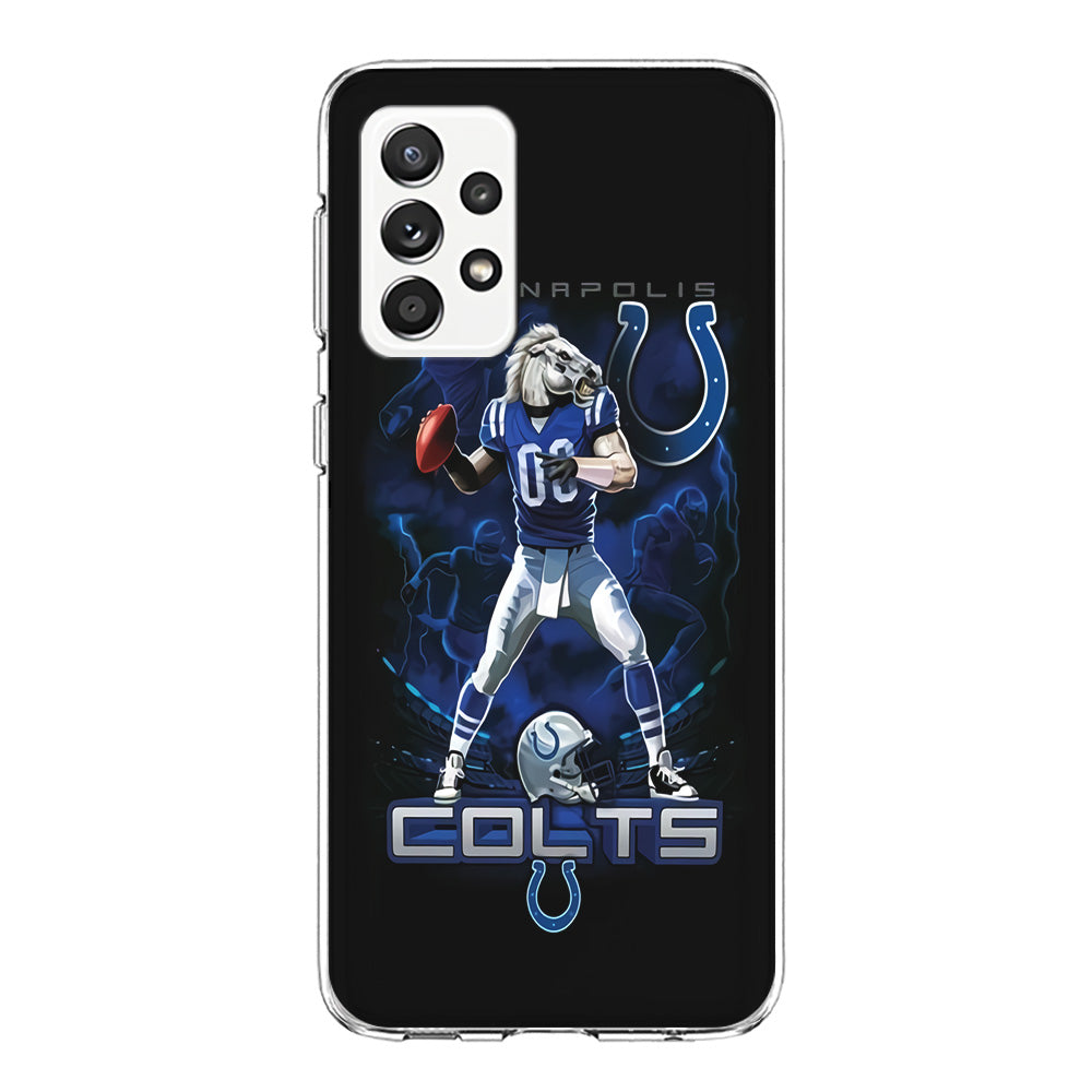 NFL Indianapolis Colts 001 Samsung Galaxy A52 Case-Phone Case-Clear Soft Case-Altracase