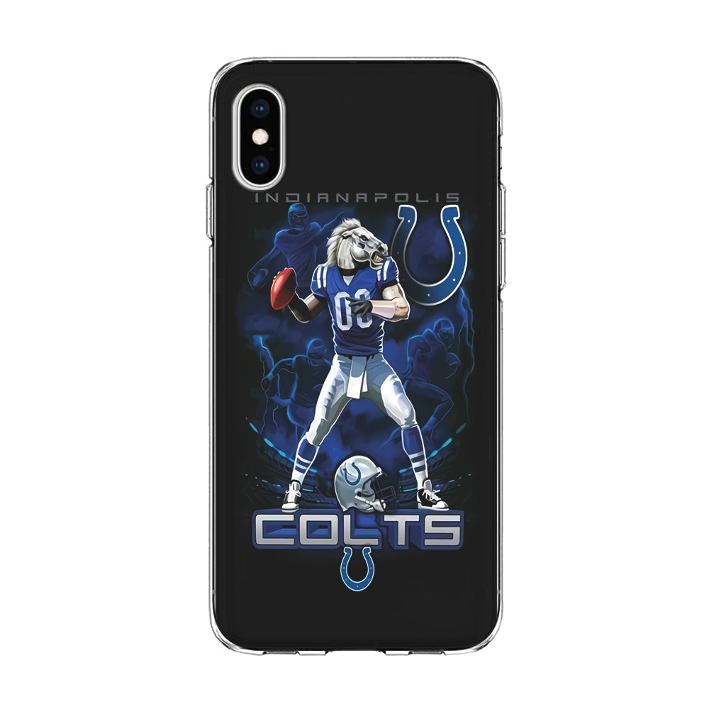NFL Indianapolis Colts 001 iPhone Xs Case-Phone Case-Clear Soft Case-Altracase