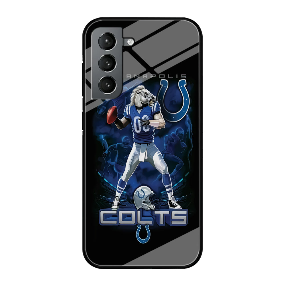NFL Indianapolis Colts 001 Samsung Galaxy S23 Case-Phone Case-Tempered Glass Case-Altracase