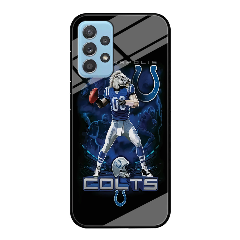 NFL Indianapolis Colts 001 Samsung Galaxy A72 Case-Phone Case-Tempered Glass Case-Altracase