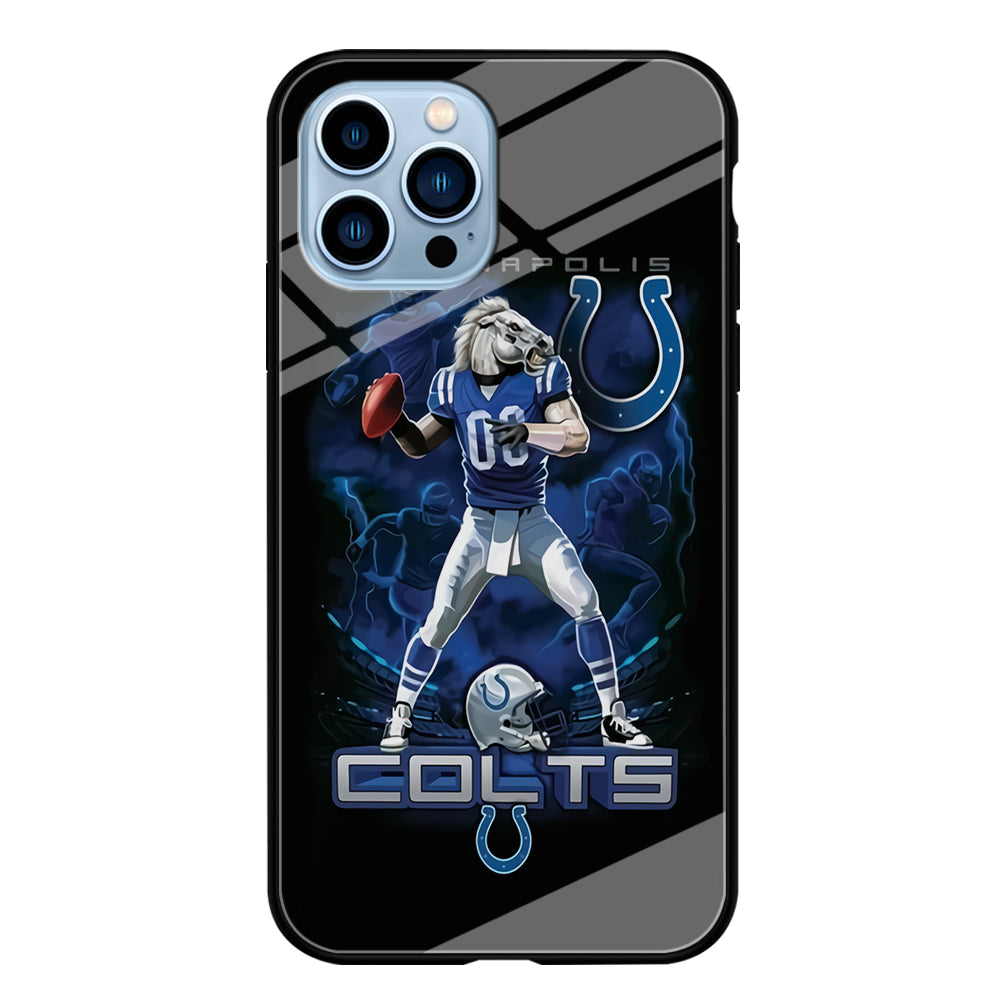 NFL Indianapolis Colts 001 iPhone 14 Pro Case-Phone Case-Tempered Glass Case-Altracase