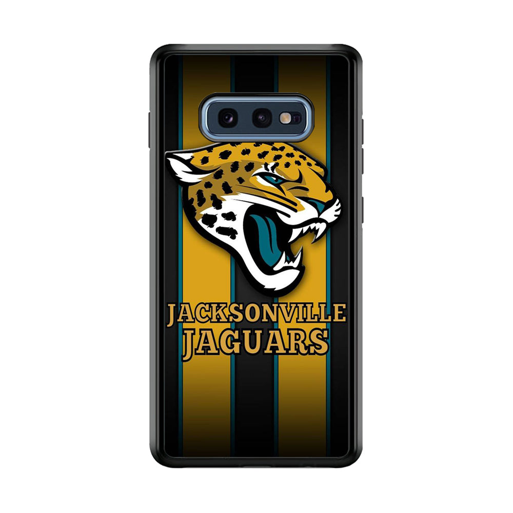 NFL Jacksonville Jaguars 001 Samsung Galaxy S10E Case-Phone Case-Rubber Black (2D Case)-Altracase