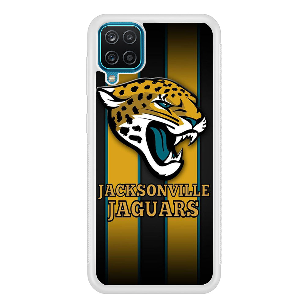 NFL Jacksonville Jaguars 001 Samsung Galaxy A12 Case-Phone Case-Rubber White (2D Case)-Altracase