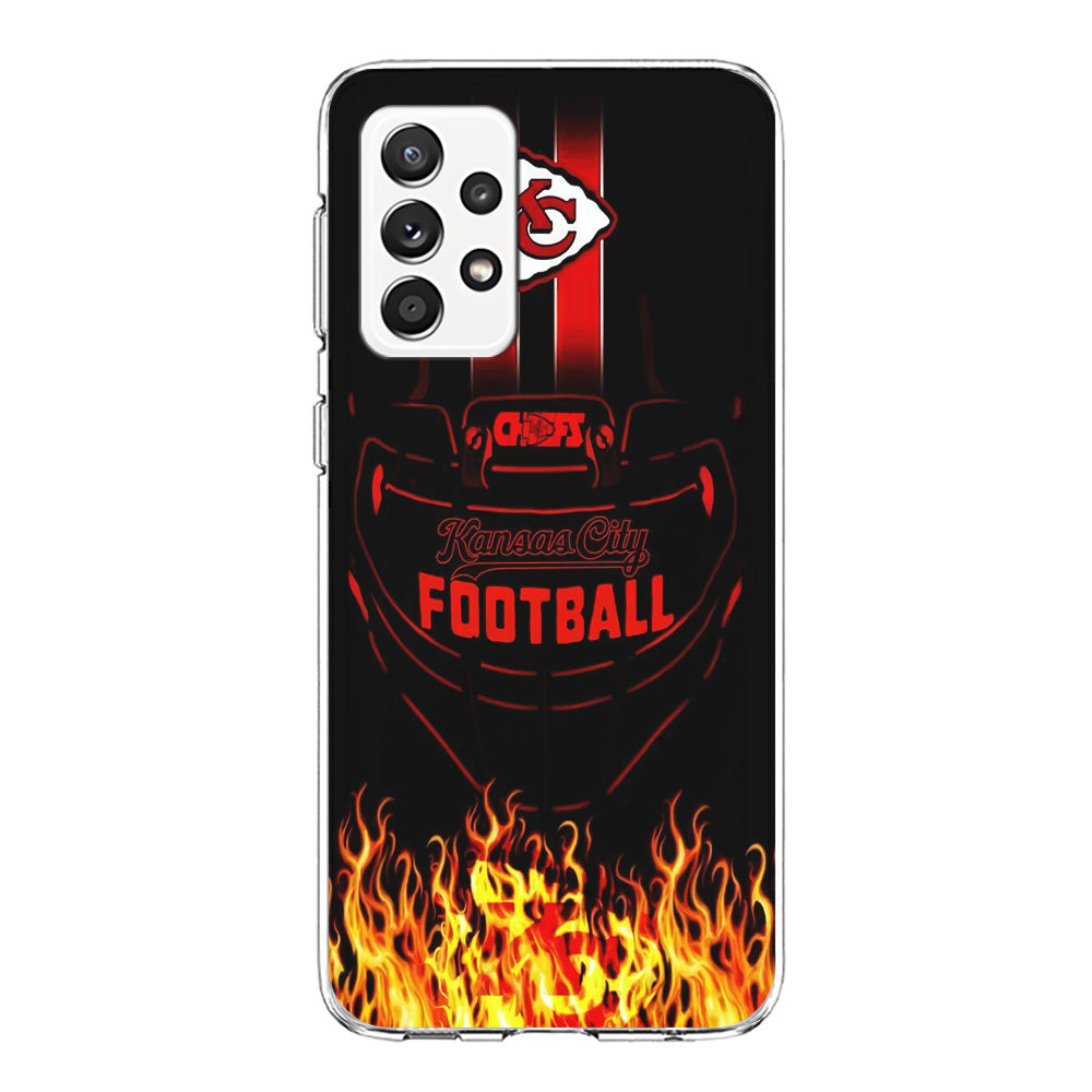 NFL Kansas City Chiefs 001 Samsung Galaxy A72 Case-Phone Case-Clear Soft Case-Altracase