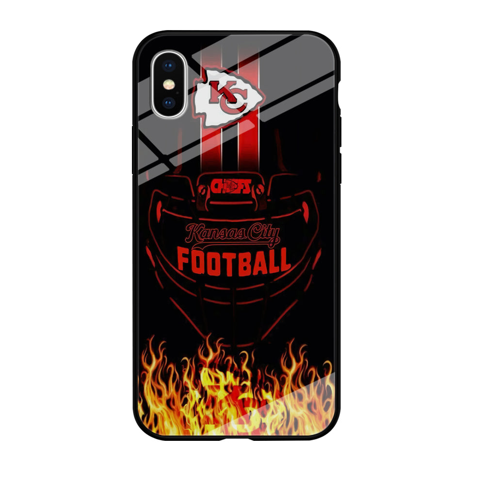 NFL Kansas City Chiefs 001 iPhone Xs Case-Phone Case-Tempered Glass Case-Altracase