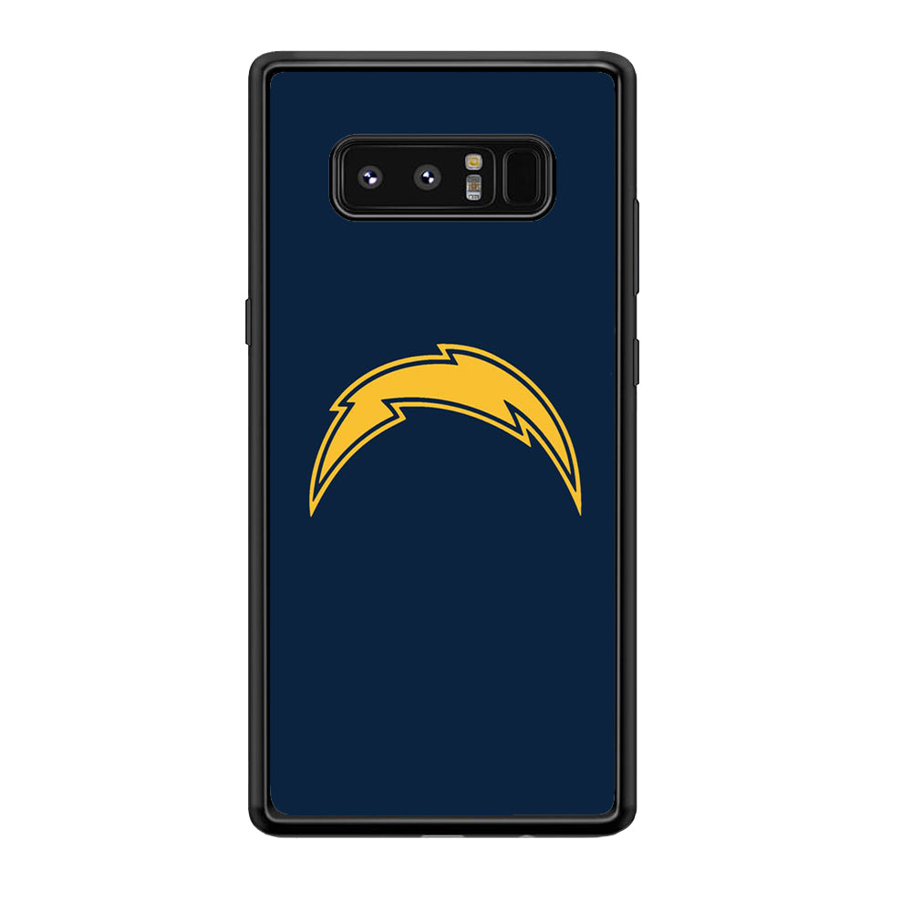 NFL Los Angeles Chargers 001 Samsung Galaxy Note 8 Case-Phone Case-Rubber Black (2D Case)-Altracase