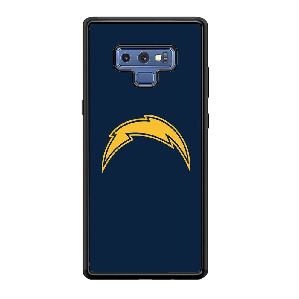 NFL Los Angeles Chargers 001 Samsung Galaxy Note 9 Case-Phone Case-Rubber Black (2D Case)-Altracase