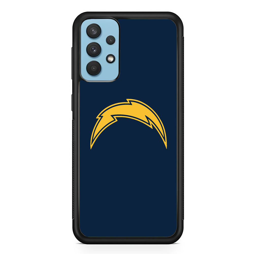 NFL Los Angeles Chargers 001 Samsung Galaxy A32 Case-Phone Case-Rubber Black (2D Case)-Altracase