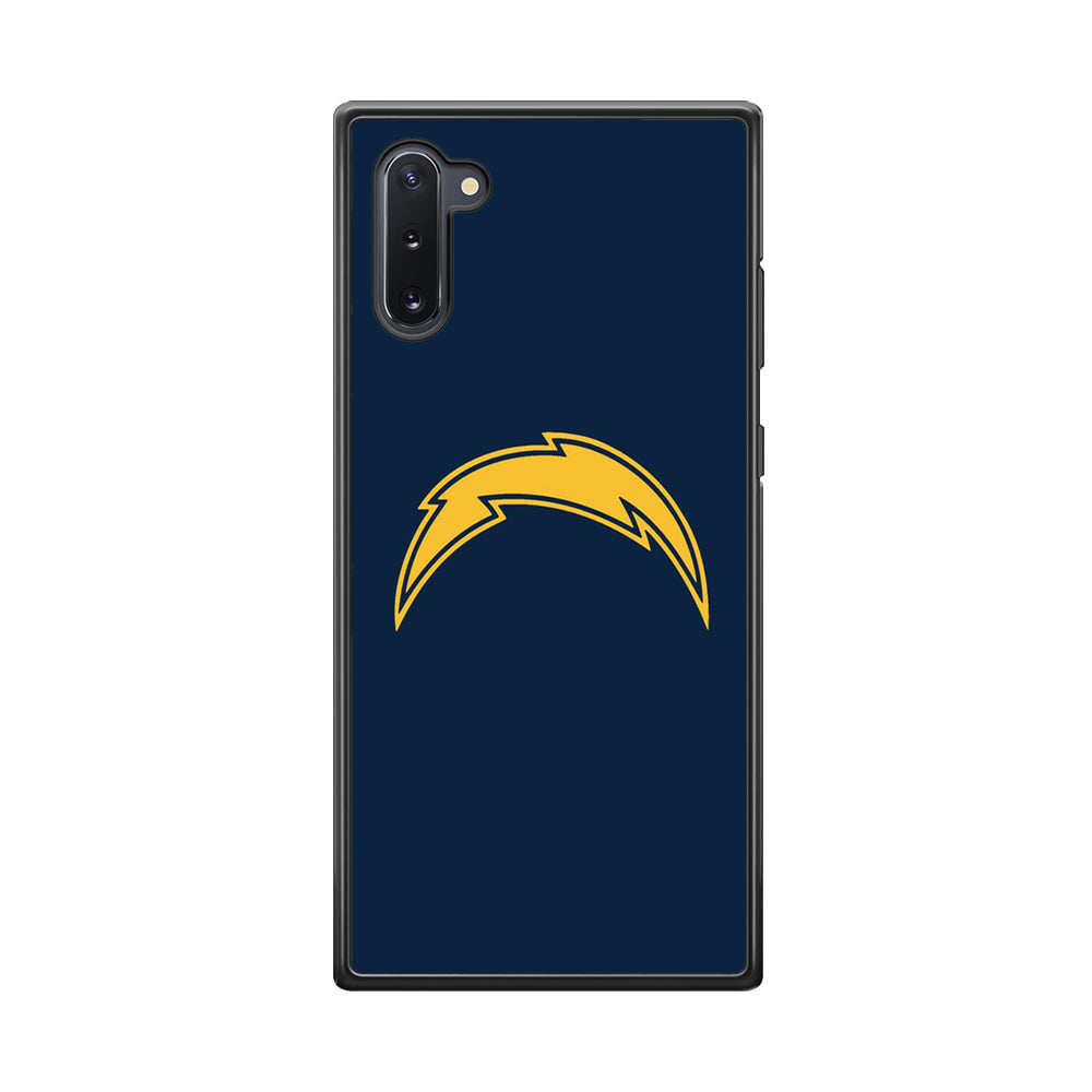 NFL Los Angeles Chargers 001 Samsung Galaxy Note 10 Case-Phone Case-Rubber Black (2D Case)-Altracase