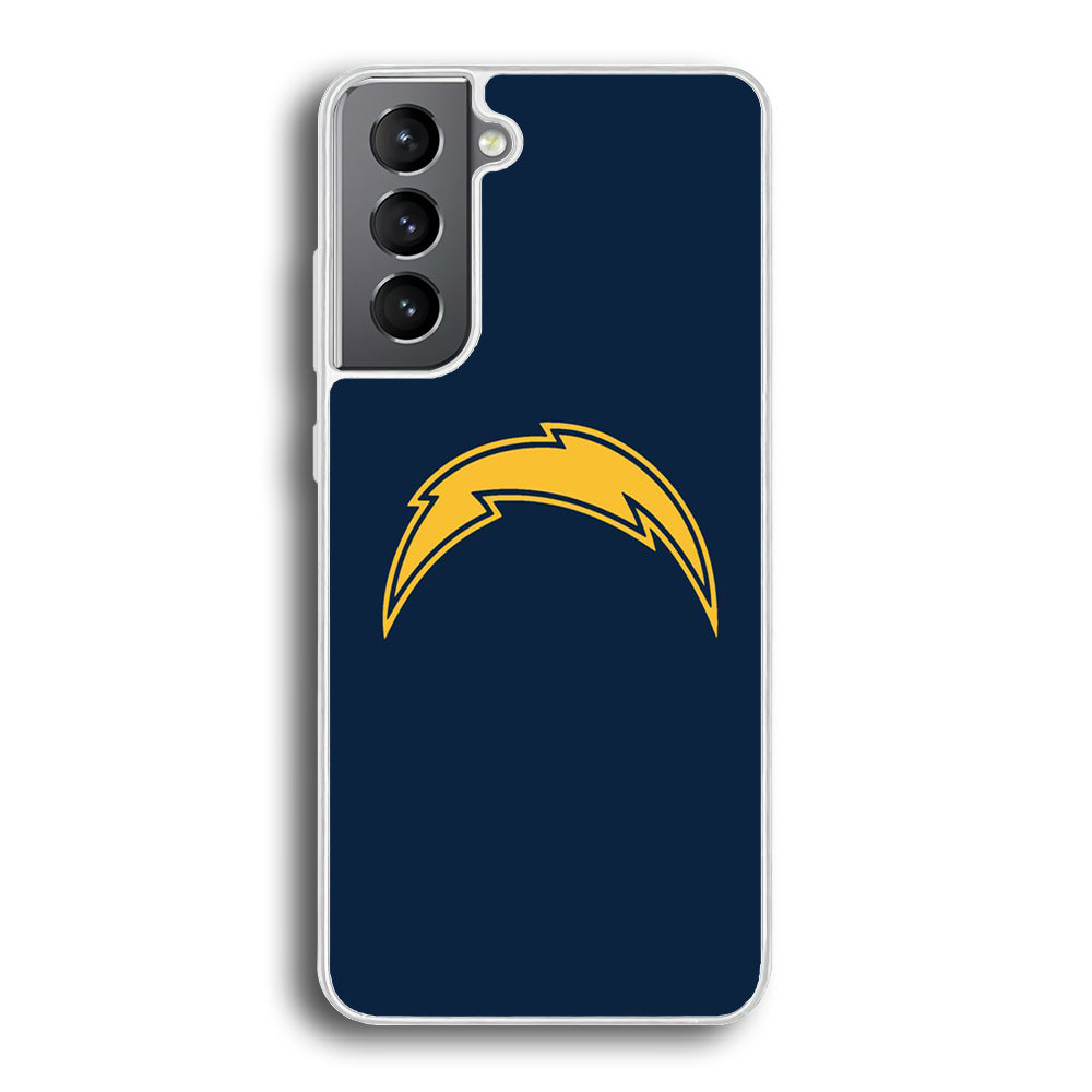 NFL Los Angeles Chargers 001 Samsung Galaxy S22 Case-Phone Case-Rubber White (2D Case)-Altracase