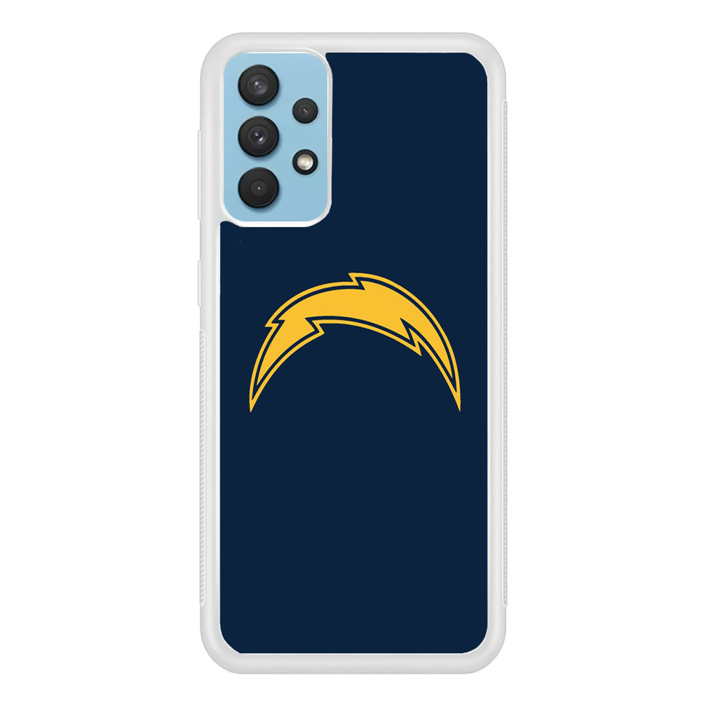 NFL Los Angeles Chargers 001 Samsung Galaxy A32 Case-Phone Case-Rubber White (2D Case)-Altracase