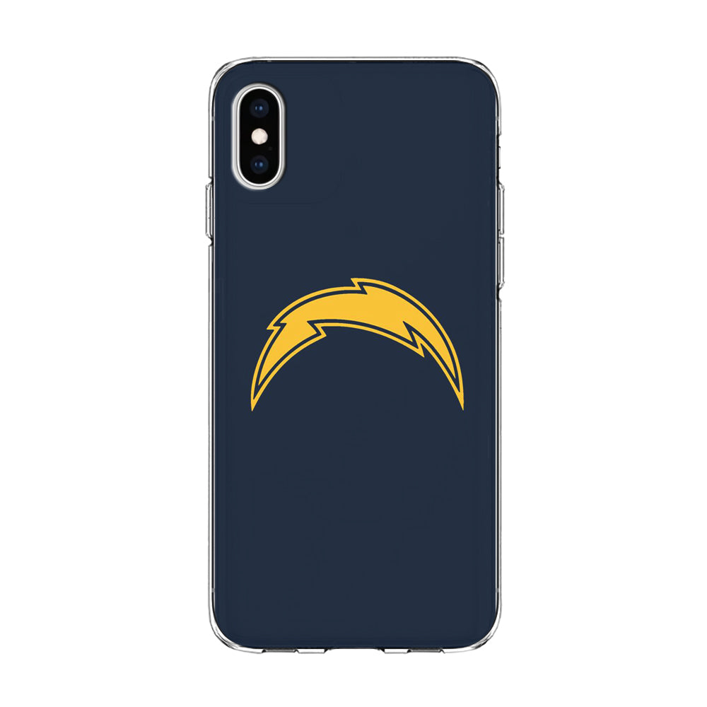 NFL Los Angeles Chargers 001 iPhone Xs Case-Phone Case-Clear Soft Case-Altracase
