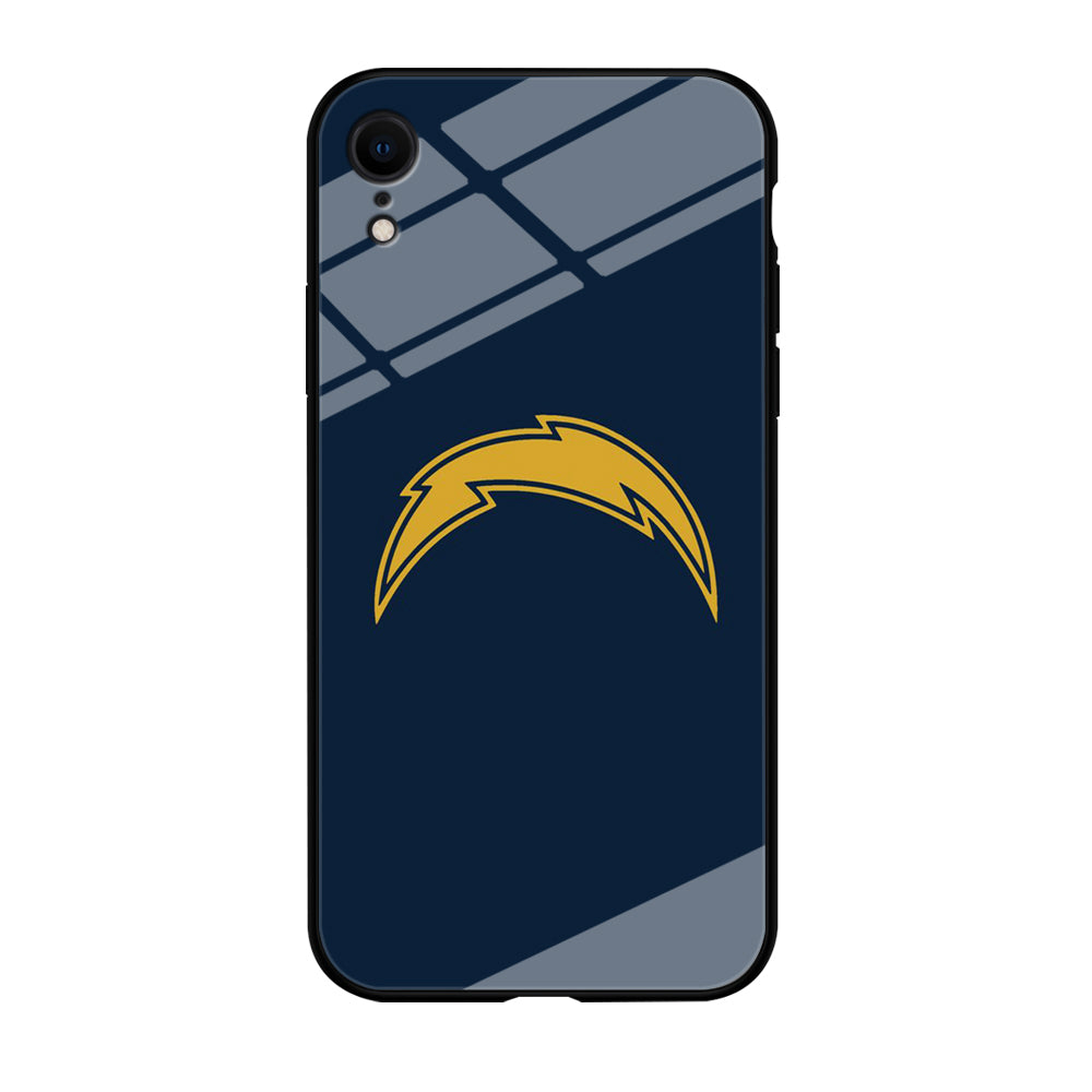 NFL Los Angeles Chargers 001 iPhone XR Case-Phone Case-Tempered Glass Case-Altracase