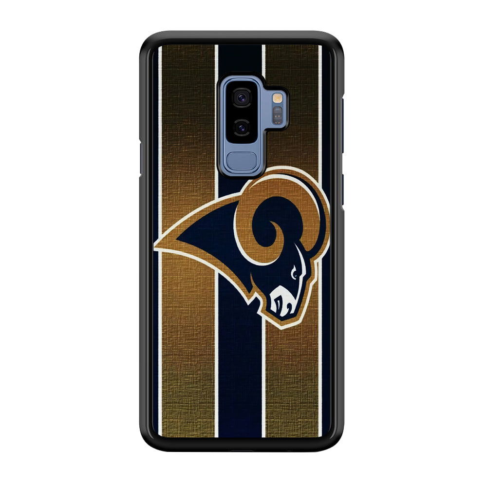 NFL Los Angeles Rams 001 Samsung Galaxy S9 Plus Case-Phone Case-Rubber Black (2D Case)-Altracase