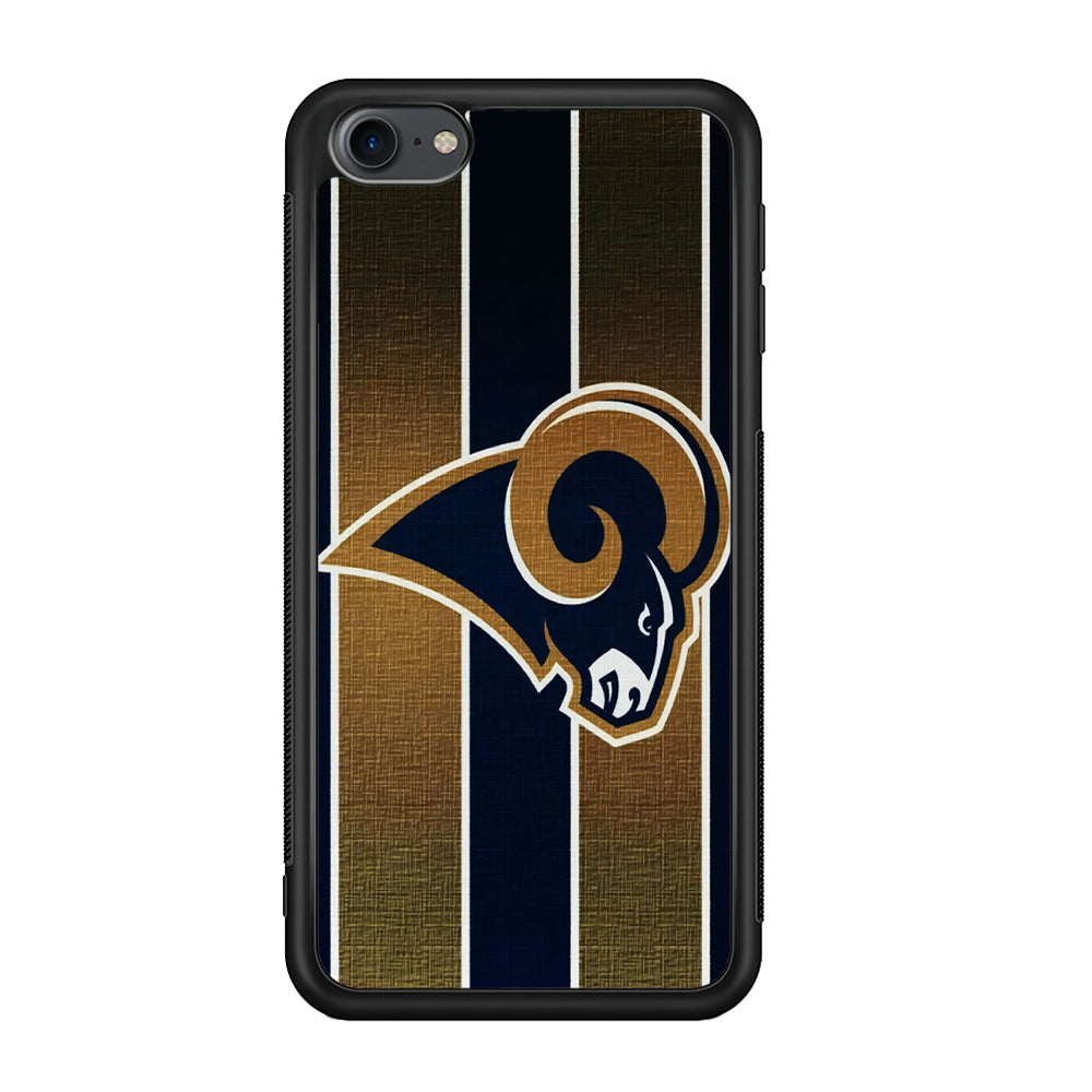 NFL Los Angeles Rams 001 iPod Touch 6 Case-Phone Case-Rubber White (2D Case)-Altracase