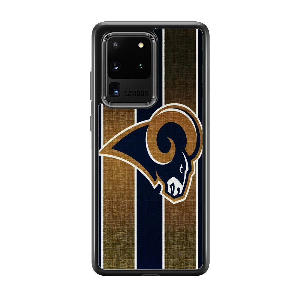 NFL Los Angeles Rams 001 Samsung Galaxy S20 Ultra Case-Phone Case-Tempered Glass Case-Altracase