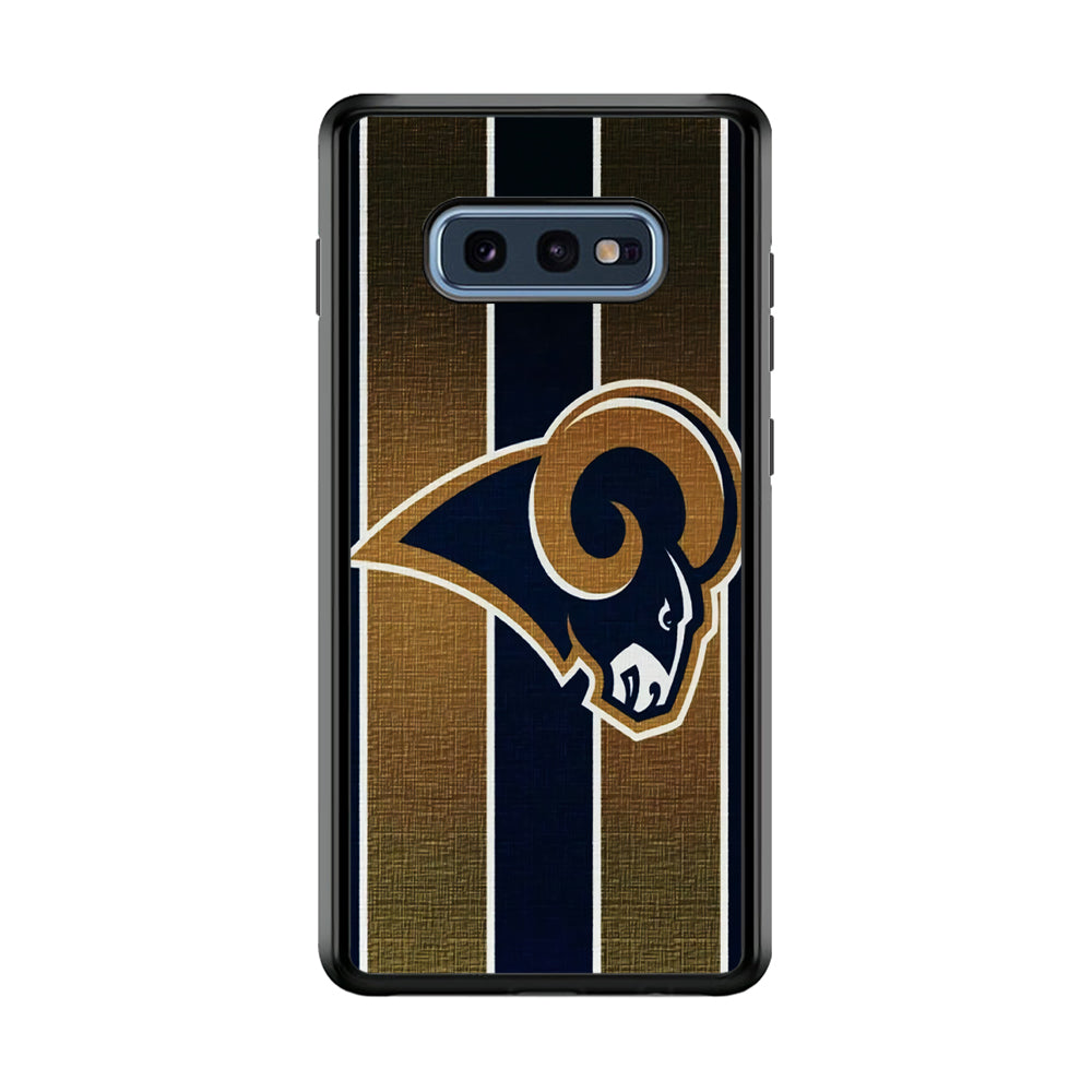 NFL Los Angeles Rams 001 Samsung Galaxy S10E Case-Phone Case-Rubber Black (2D Case)-Altracase