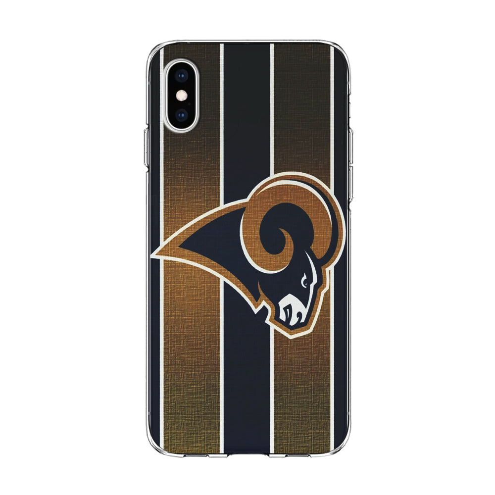 NFL Los Angeles Rams 001 iPhone Xs Case-Phone Case-Clear Soft Case-Altracase