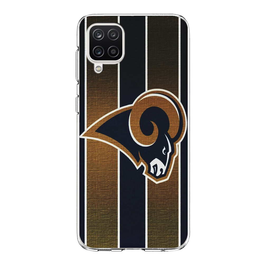 NFL Los Angeles Rams 001 Samsung Galaxy A12 Case-Phone Case-Clear Soft Case-Altracase