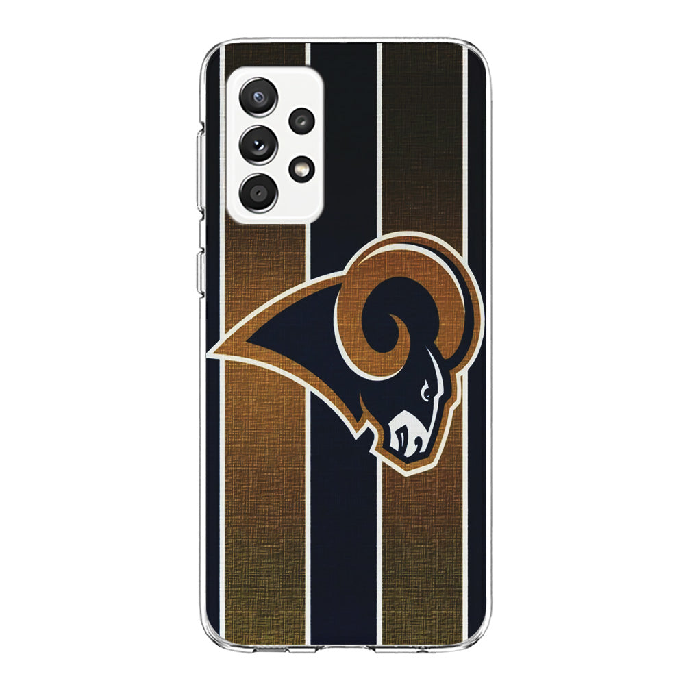 NFL Los Angeles Rams 001 Samsung Galaxy A72 Case-Phone Case-Clear Soft Case-Altracase