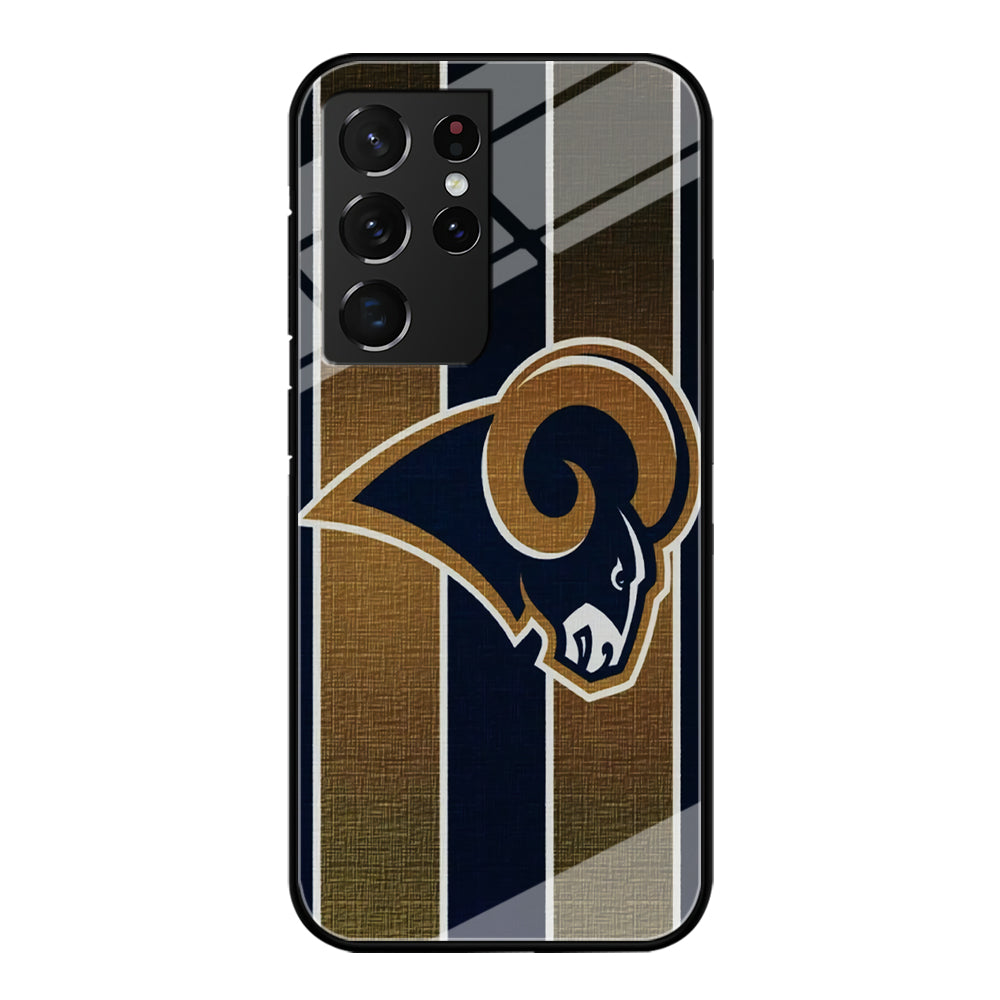 NFL Los Angeles Rams 001 Samsung Galaxy S21 Ultra Case-Phone Case-Tempered Glass Case-Altracase