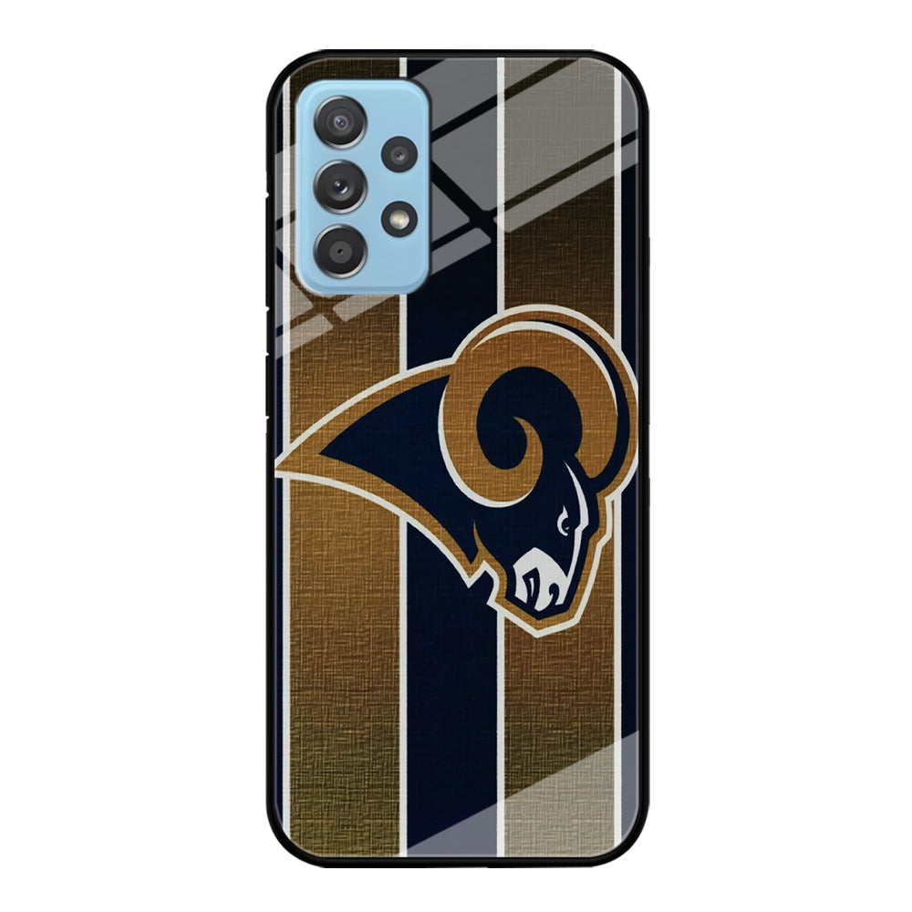 NFL Los Angeles Rams 001 Samsung Galaxy A72 Case-Phone Case-Tempered Glass Case-Altracase