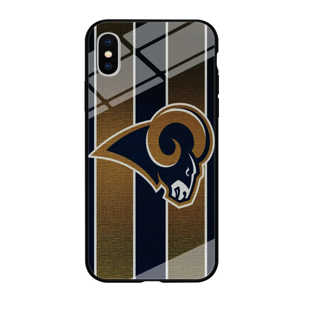 NFL Los Angeles Rams 001 iPhone Xs Case-Phone Case-Tempered Glass Case-Altracase
