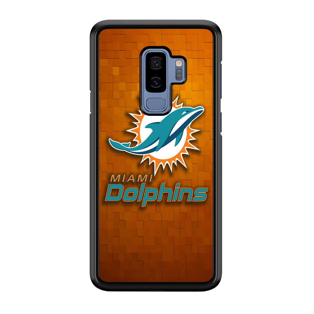 NFL Miami Dolphins 001 Samsung Galaxy S9 Plus Case-Phone Case-Rubber Black (2D Case)-Altracase