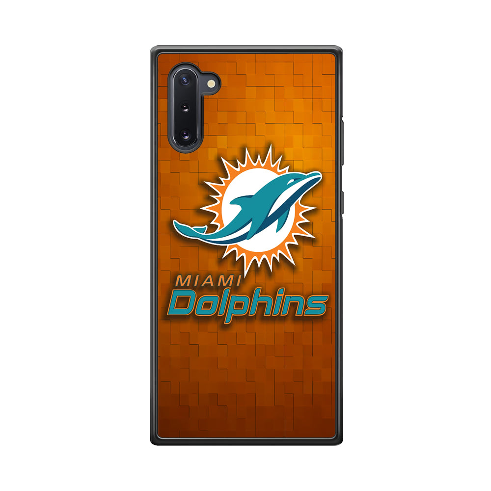 NFL Miami Dolphins 001 Samsung Galaxy Note 10 Case-Phone Case-Rubber Black (2D Case)-Altracase