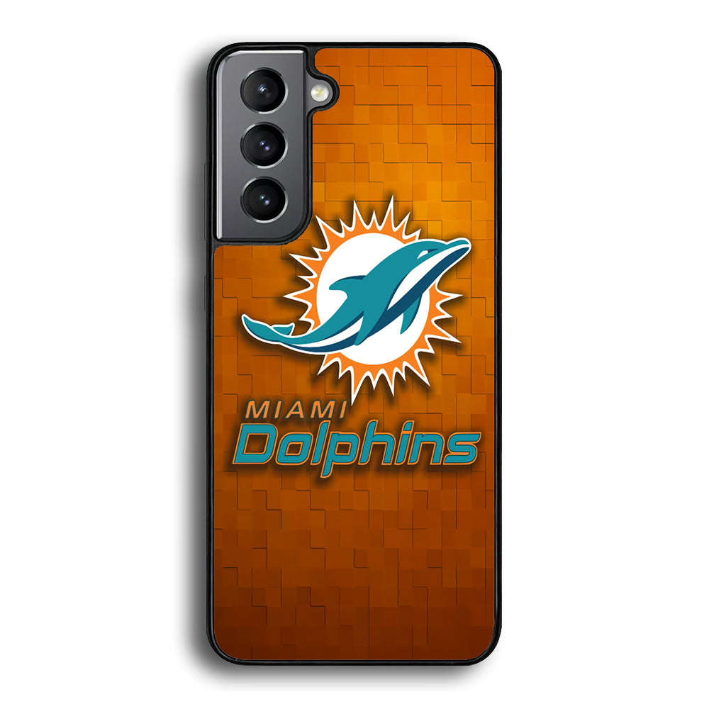 NFL Miami Dolphins 001 Samsung Galaxy S23 Case-Phone Case-Rubber Black (2D Case)-Altracase