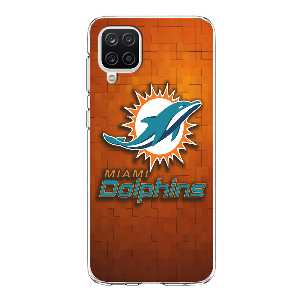 NFL Miami Dolphins 001 Samsung Galaxy A12 Case-Phone Case-Clear Soft Case-Altracase