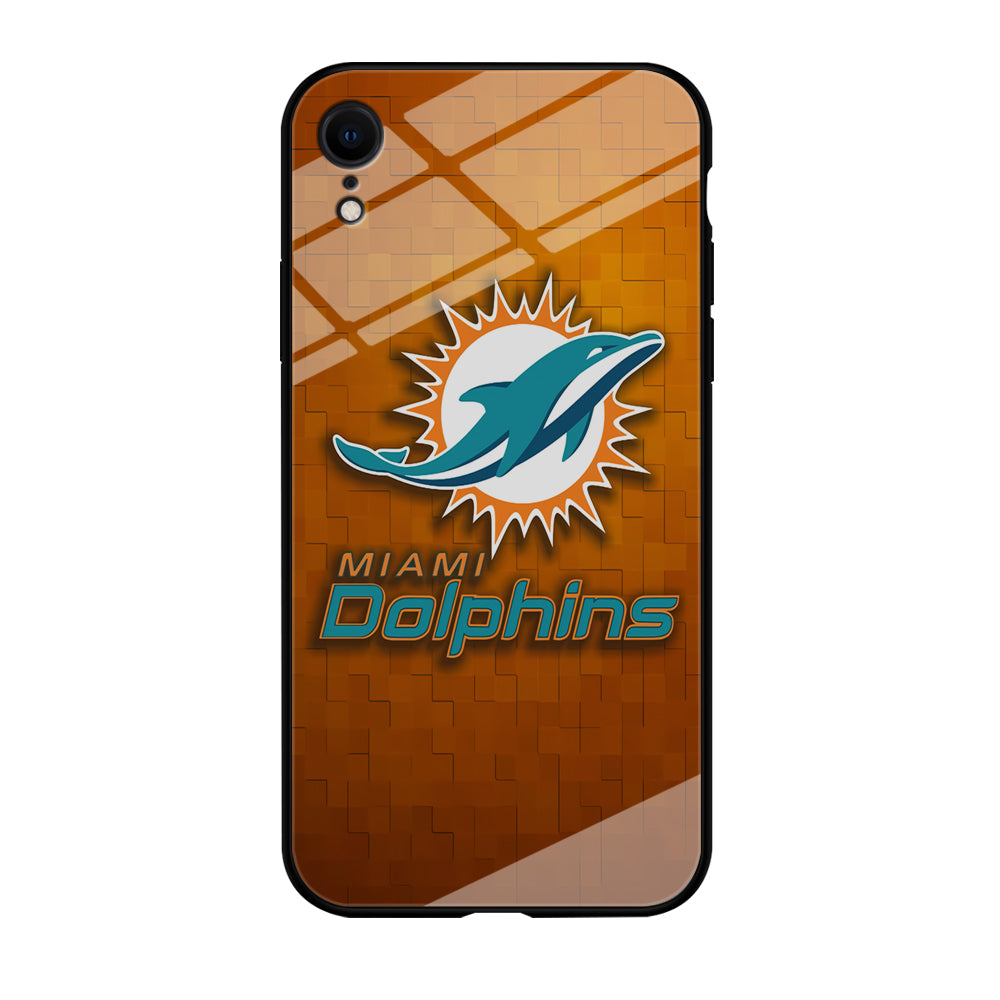NFL Miami Dolphins 001 iPhone XR Case-Phone Case-Tempered Glass Case-Altracase