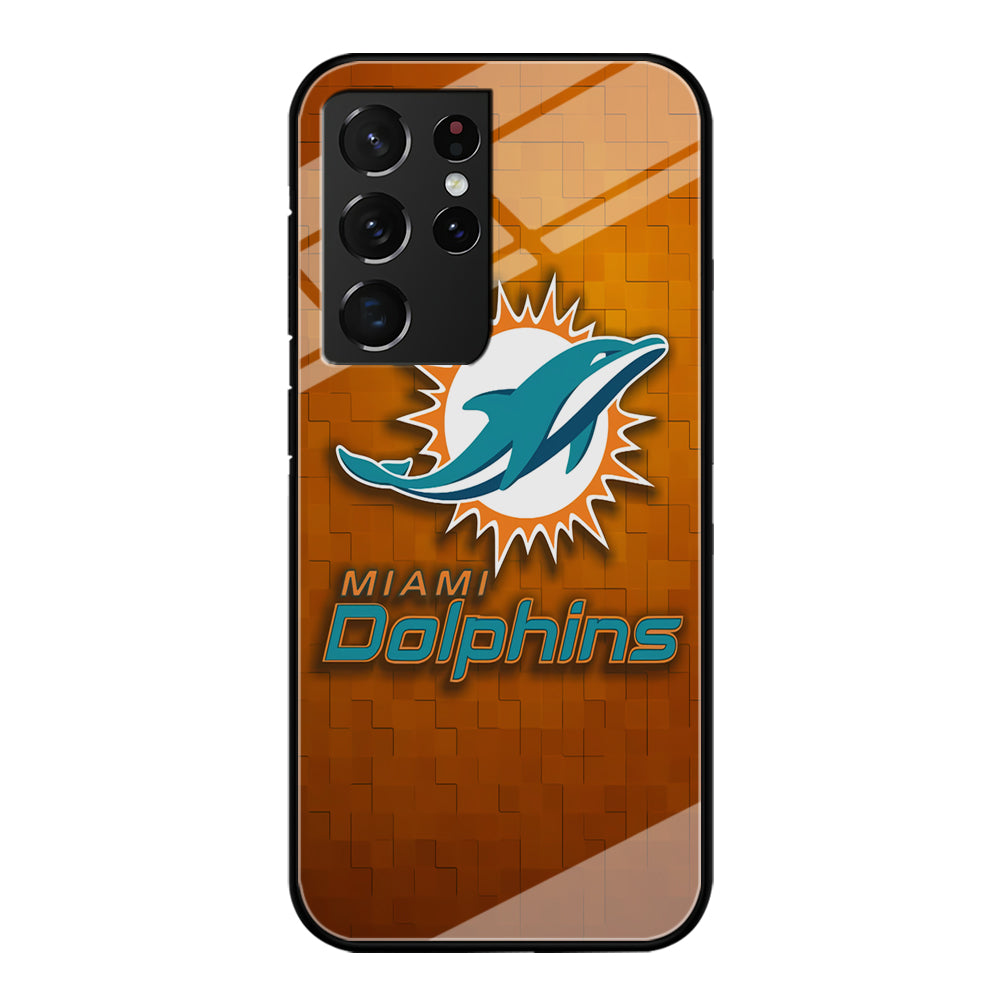 NFL Miami Dolphins 001 Samsung Galaxy S21 Ultra Case-Phone Case-Tempered Glass Case-Altracase