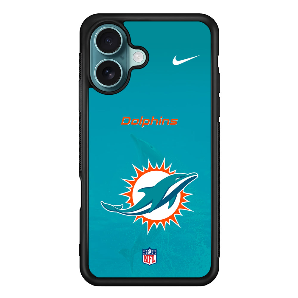 NFL Miami Dolphins Nike Logo iPhone 16 Case - Altracase