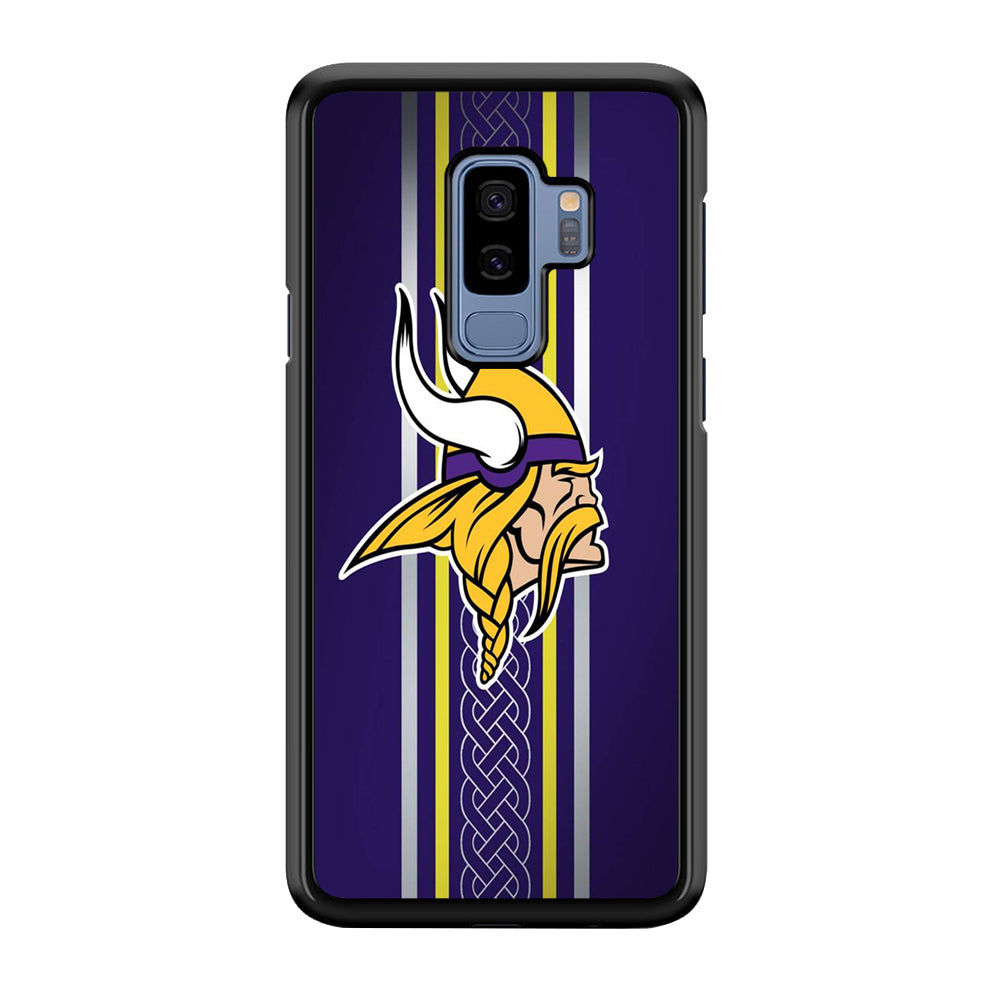 NFL Minnesota Vikings 001 Samsung Galaxy S9 Plus Case-Phone Case-Rubber Black (2D Case)-Altracase