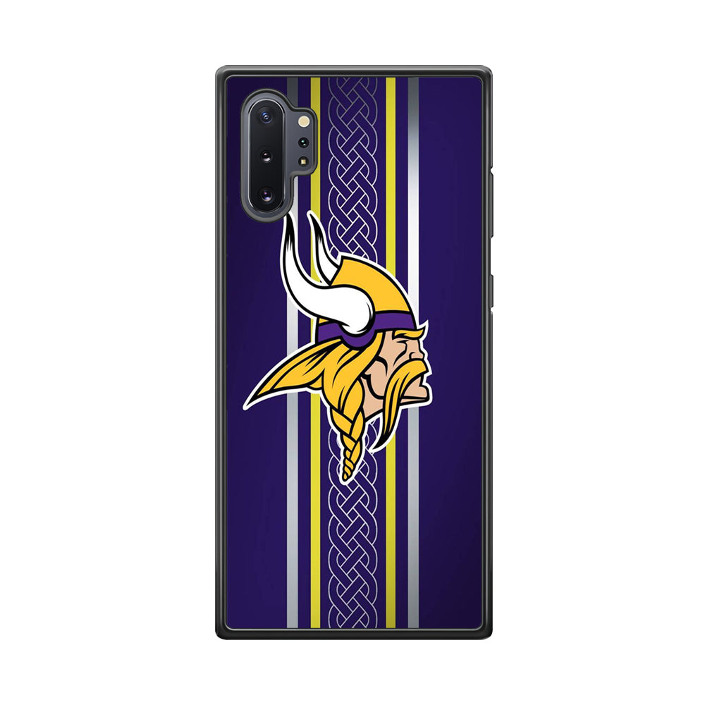 NFL Minnesota Vikings 001 Samsung Galaxy Note 10 Plus Case-Phone Case-Rubber Black (2D Case)-Altracase