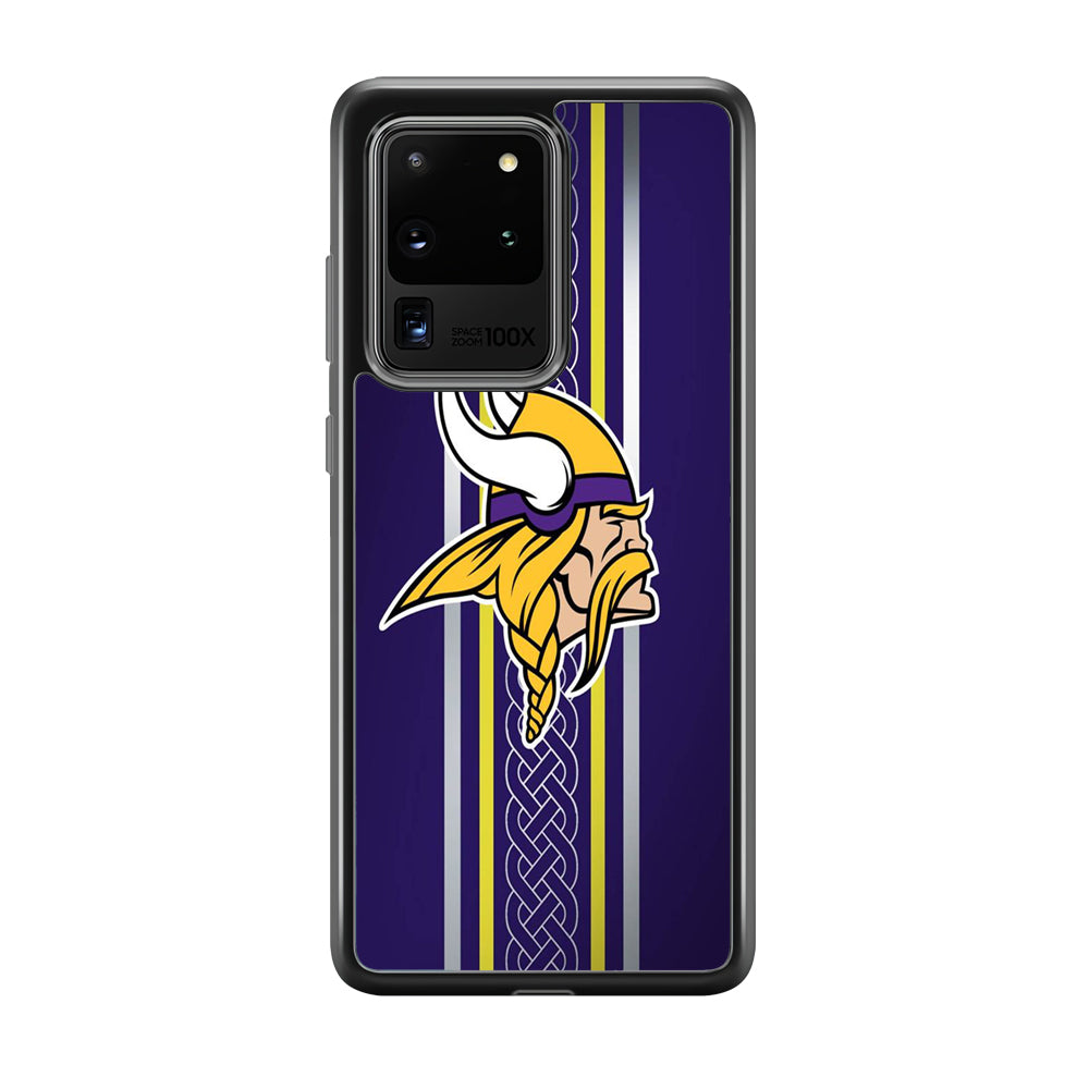 NFL Minnesota Vikings 001 Samsung Galaxy S20 Ultra Case-Phone Case-Tempered Glass Case-Altracase